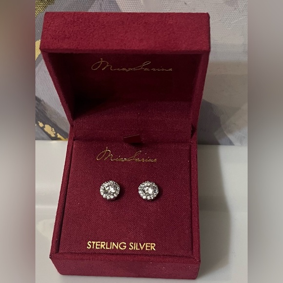 Mia Sarine Jewelry - 🛍️NIB Mia Sarine Sterling Silver Crystal Earrings